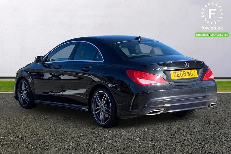 Used Mercedes CLA180 AMG line 122 HP (89 kW) 2018 Black Sedan
