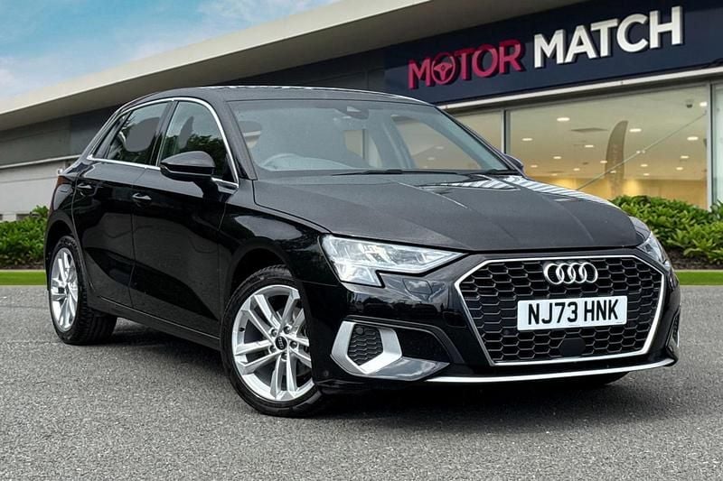 Black Used 2023 Audi A3 Sportback Sport Hatchback | £19,998 (Good price) - Image 1/4