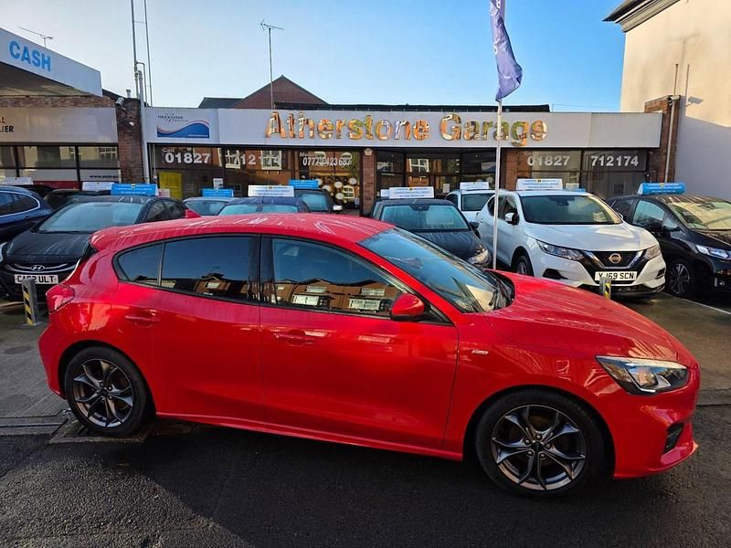 Red Used 2019 Ford Focus ST-Line Hatchback | £9,295 (Fair price) - Image 1/4