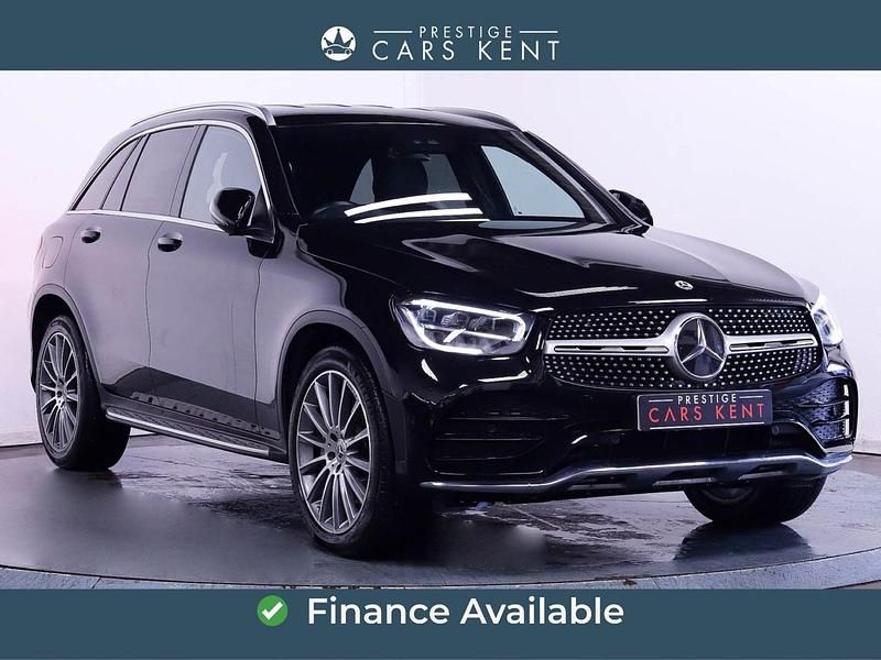 Black Used 2022 Mercedes GLC300 AMG line SUV | £30,850 (Good price) - Image 1/4