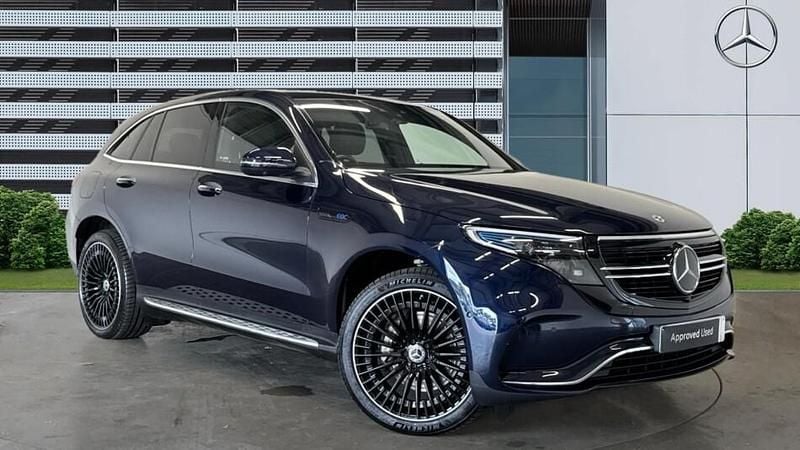 Blue Used 2022 Mercedes EQC400 AMG Line Premium Plus SUV | £33,127 (Expensive) - Image 1/3