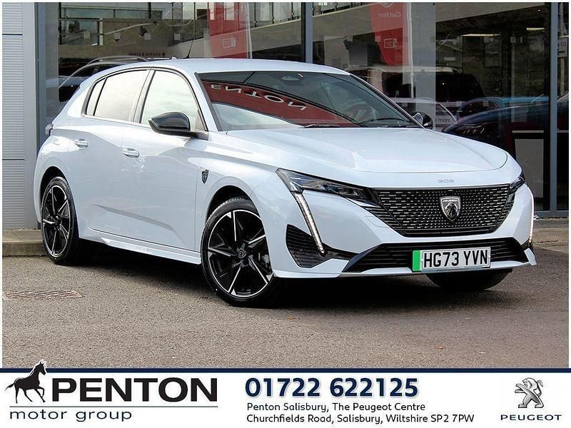 White Used 2024 Peugeot e-308 GT Hatchback | £21,490 (Good price) - Image 1/4