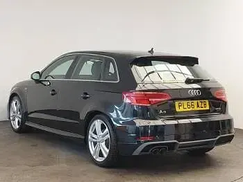 Used Audi A3 S-Line 150 HP (110 kW) 2017 Black Hatchback