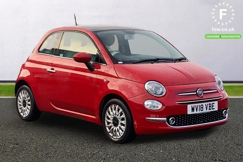 Used Fiat 500 Lounge 69 HP (50 kW) 2018 Red Hatchback