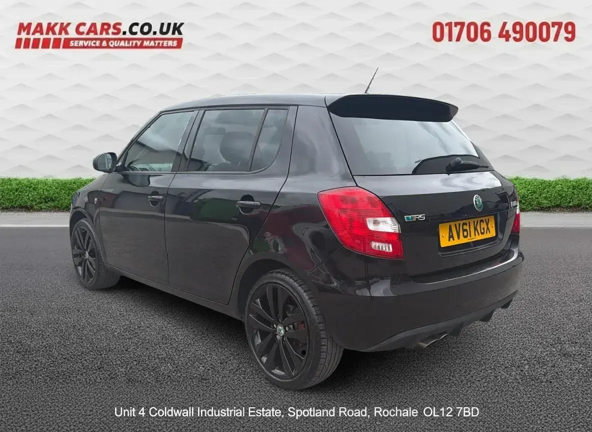 Used Skoda Fabia vRS 178 HP (130 kW) 2011 Black Hatchback