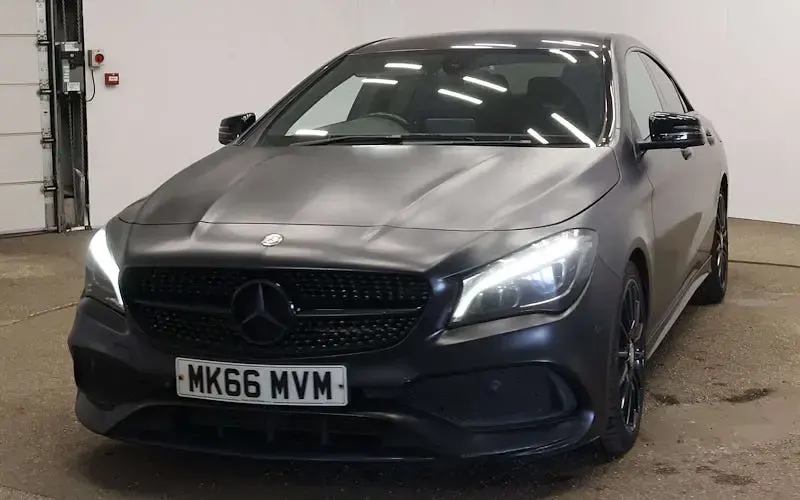 Used Mercedes CLA220 AMG line 177 HP (130 kW) 2016 Black Coupe