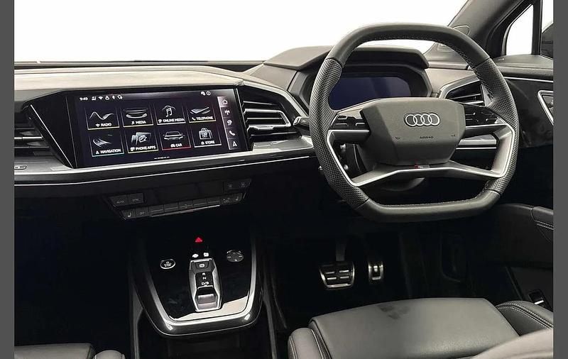 Used Audi Q4 Sportback e-tron Black Edition 210 kW (286 HP) 2025 Blue SUV