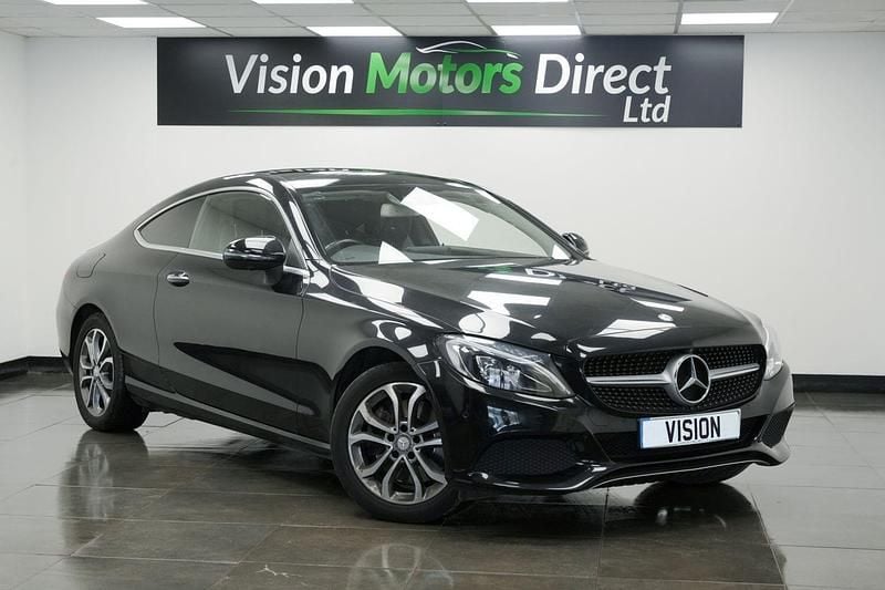 Black Used 2016 Mercedes C200 Premium Plus Coupe | £13,470 (Fair price) - Image 1/3