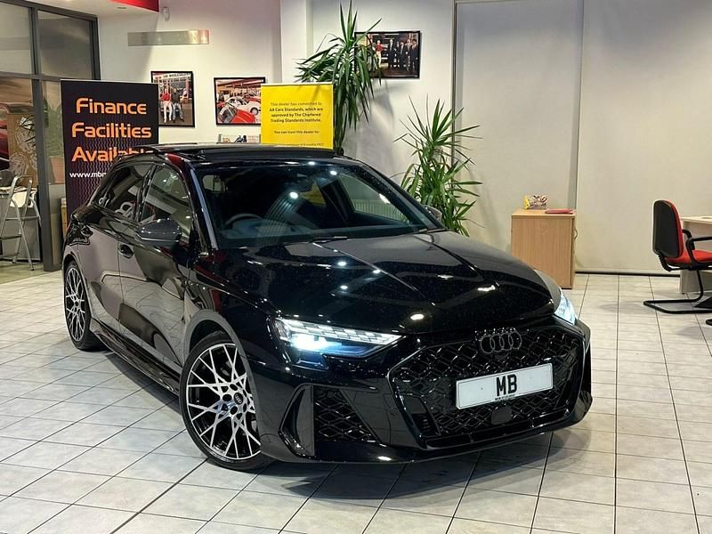 Black Used 2025 Audi RS3 Advanced Sedan | £61,995 (Expensive) - Image 1/4