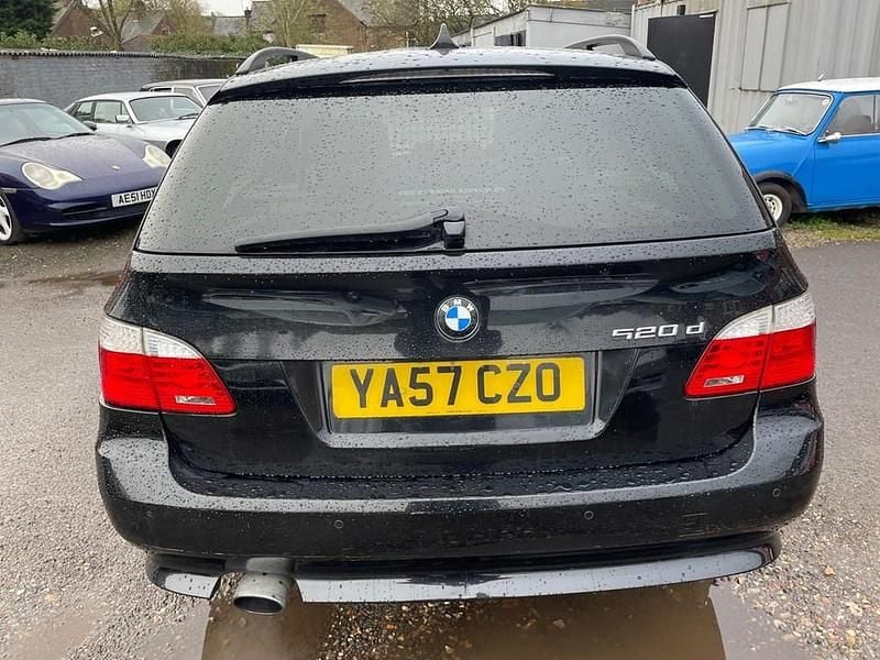 Used BMW 520 Exclusive 177 HP (130 kW) 2008 Black Estate