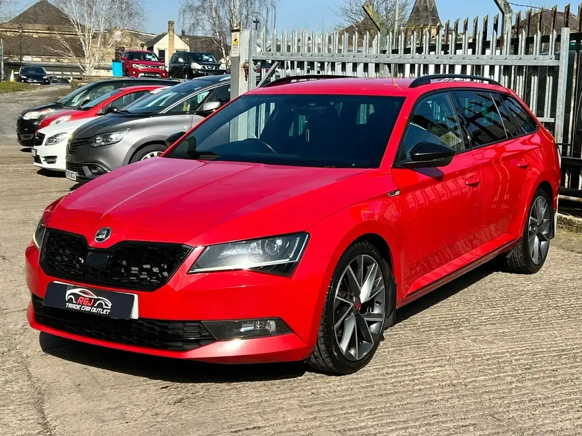 Used Skoda Superb SportLine 2017 Red Estate