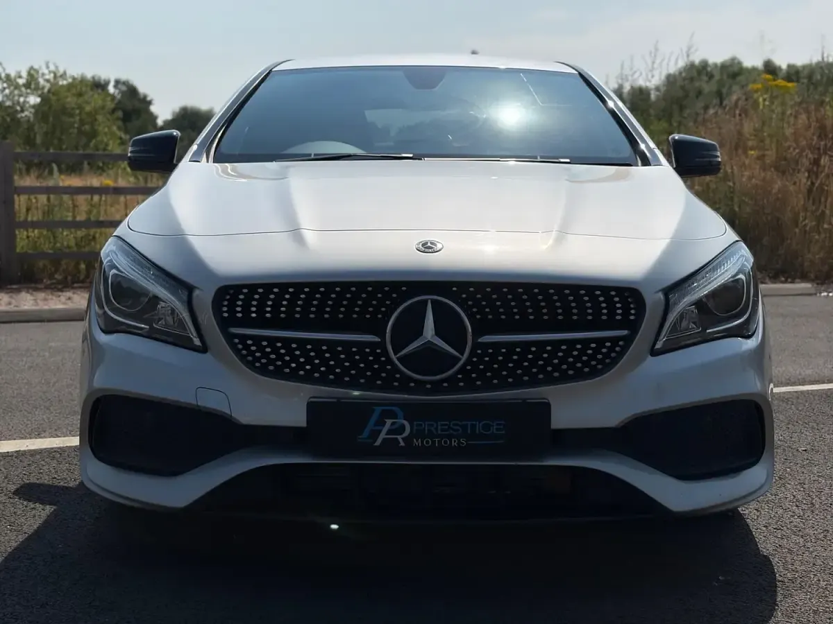 Used Mercedes CLA220 AMG line 177 HP (130 kW) 2018 Silver Coupe