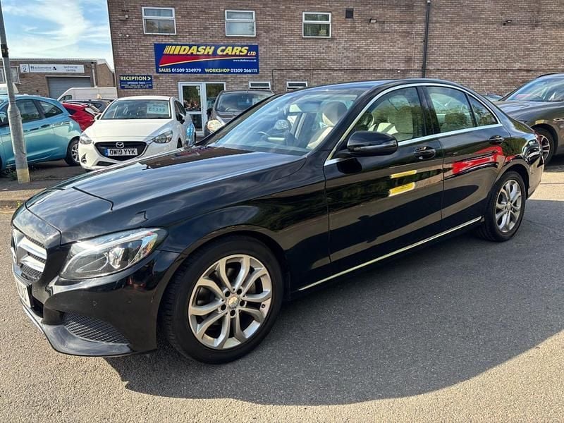 Black Used 2015 Mercedes C200 Sedan | £5,999 (Fair price) - Image 1/4