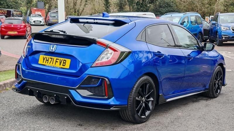 Used Honda Civic Sport 182 HP (133 kW) 2021 Blue Hatchback