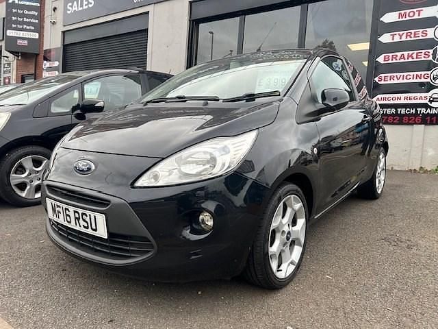 Used Ford Ka Zetec 2016 Black Hatchback