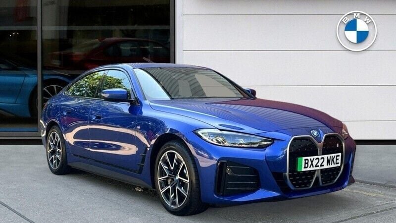 Blue Used 2022 BMW i4 M Sport Sedan | £27,995 (Good price) - Image 1/4