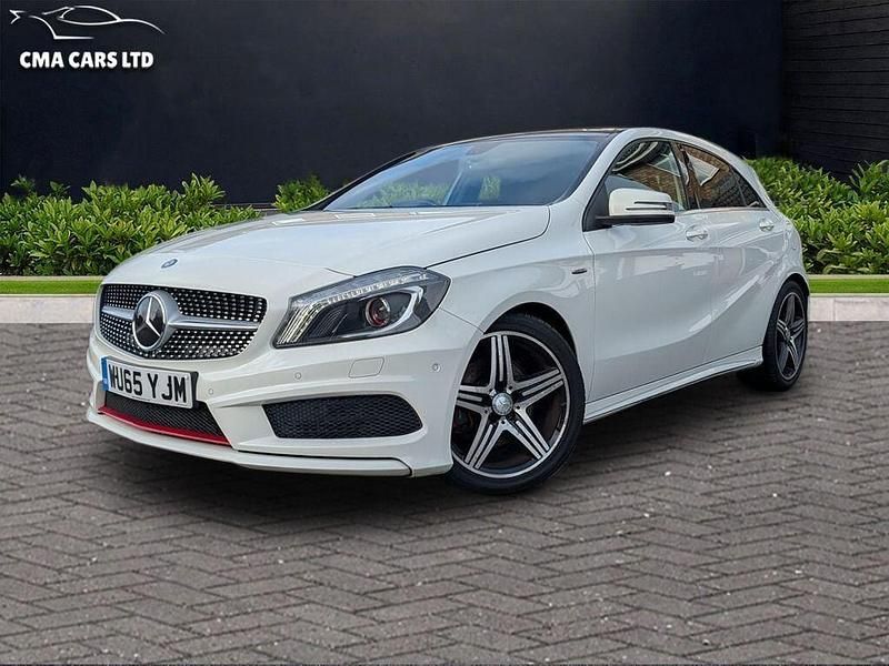 Used Mercedes A250 AMG 2015 White Hatchback