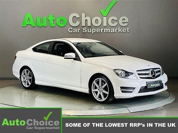 White Used 2015 Mercedes C180 Sport Edition Coupe | £9,485 (Good price) - Image 1/2