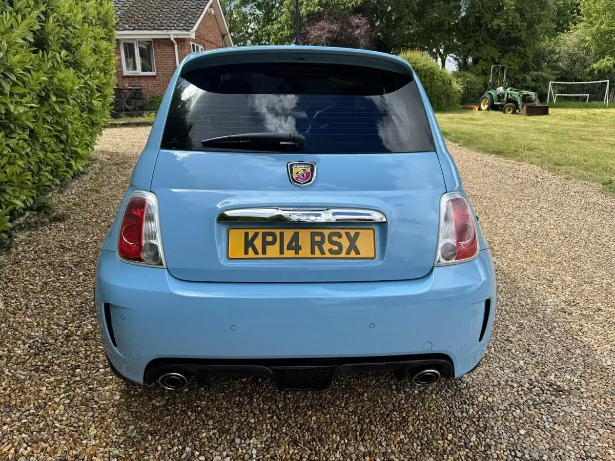 Used Abarth 500 135 HP (99 kW) 2014 Blue Hatchback