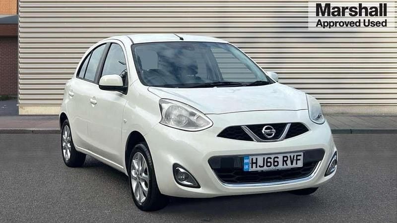 White Used 2016 Nissan Micra Acenta Hatchback | £5,390 (Fair price) - Image 1/4
