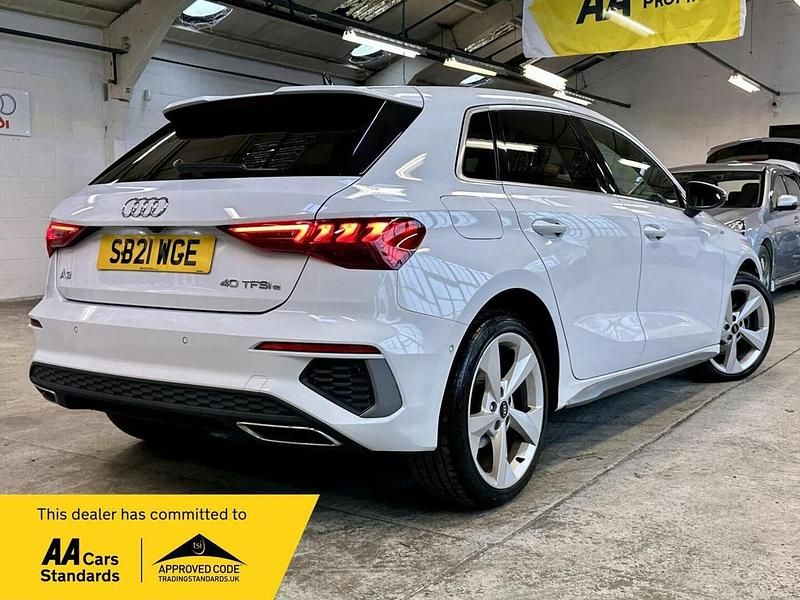 Used Audi A3 Sportback e-tron S-Line 2021 White Hatchback