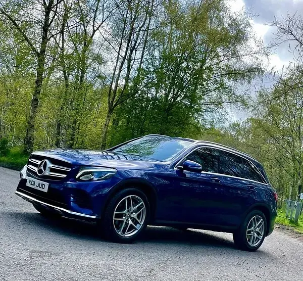 Used Mercedes GLC220 AMG line 170 HP (125 kW) 2017 Blue SUV