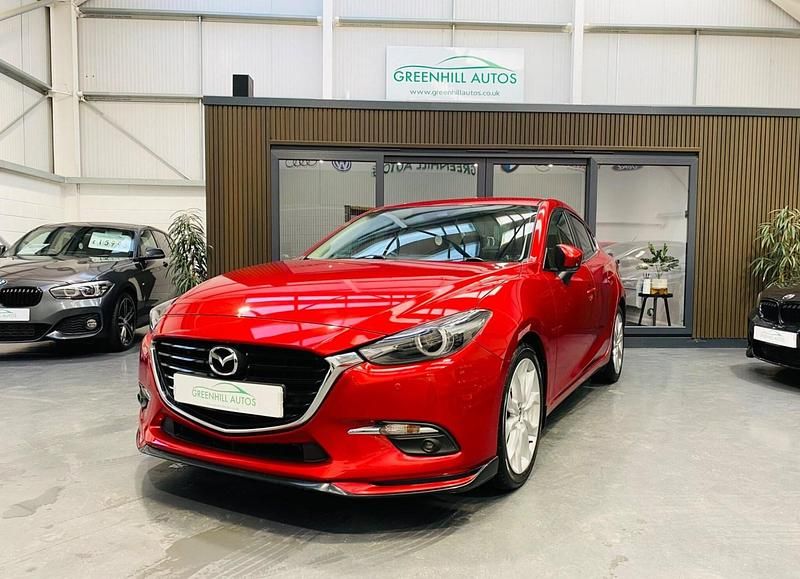 Red Used 2018 Mazda 3 Inclusive Sedan | £10,990 (A bit pricey) - Image 1/4