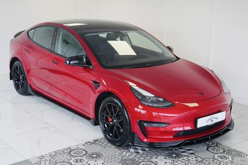 Used Tesla Model 3 Standard Range Plus 366 kW (498 HP) 2022 Red Sedan