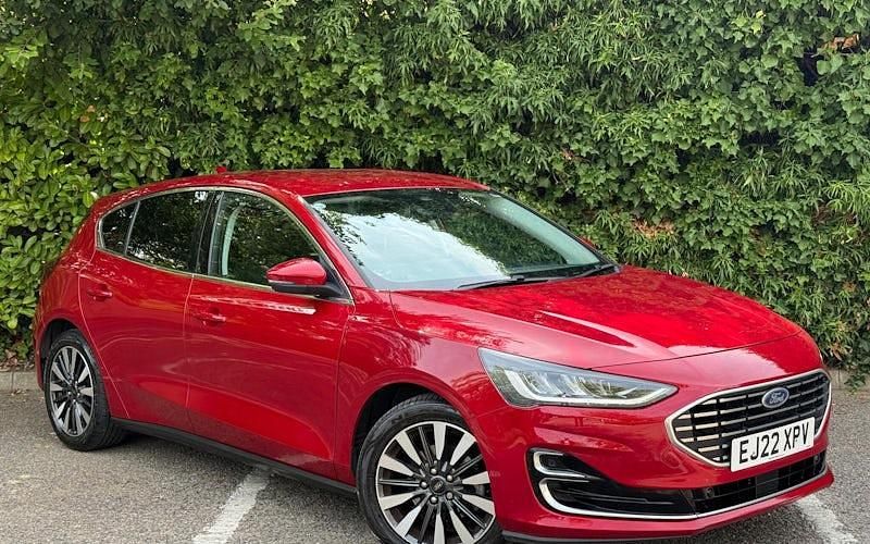 Red Used 2022 Ford Focus Titanium Hatchback | £13,872 (Fair price) - Image 1/4