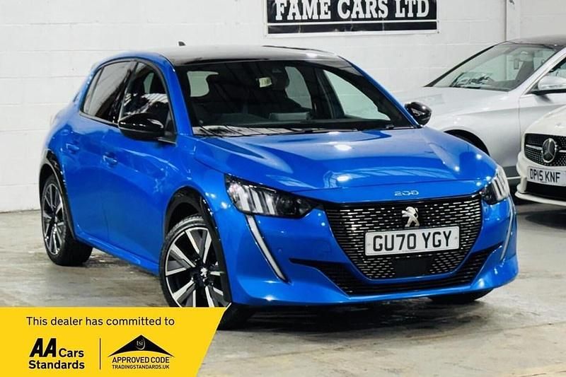 Used Peugeot 208 GT-line 100 HP (73 kW) 2020 Blue Hatchback