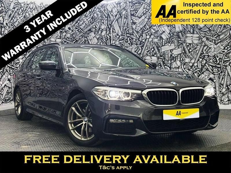 Grey Used 2018 BMW 520 M Sport Estate | £17,595 (Fair price) - Image 1/2