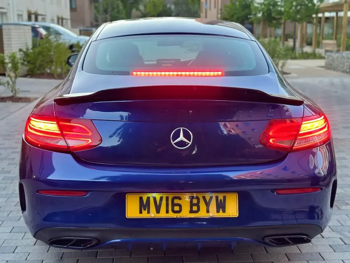 Used Mercedes C220 AMG line 2016 Blue Coupe