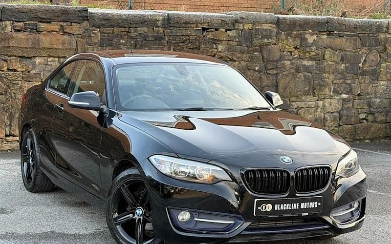 Black Used 2015 BMW 218 Sport Line Coupe | £8,295 (Fair price) - Image 1/4