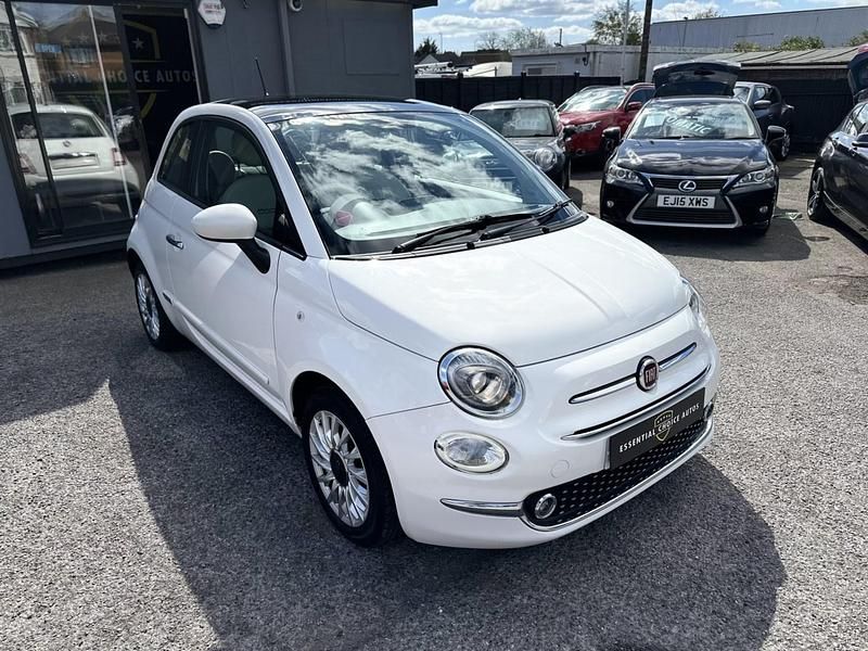 Used Fiat 500 Lounge 69 HP (50 kW) 2016 White Hatchback