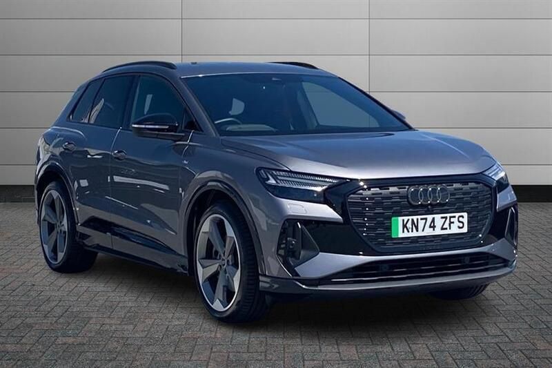 Typhoon grey Used 2024 Audi Q4 e-tron Black Edition SUV | £37,850 - Image 1/4
