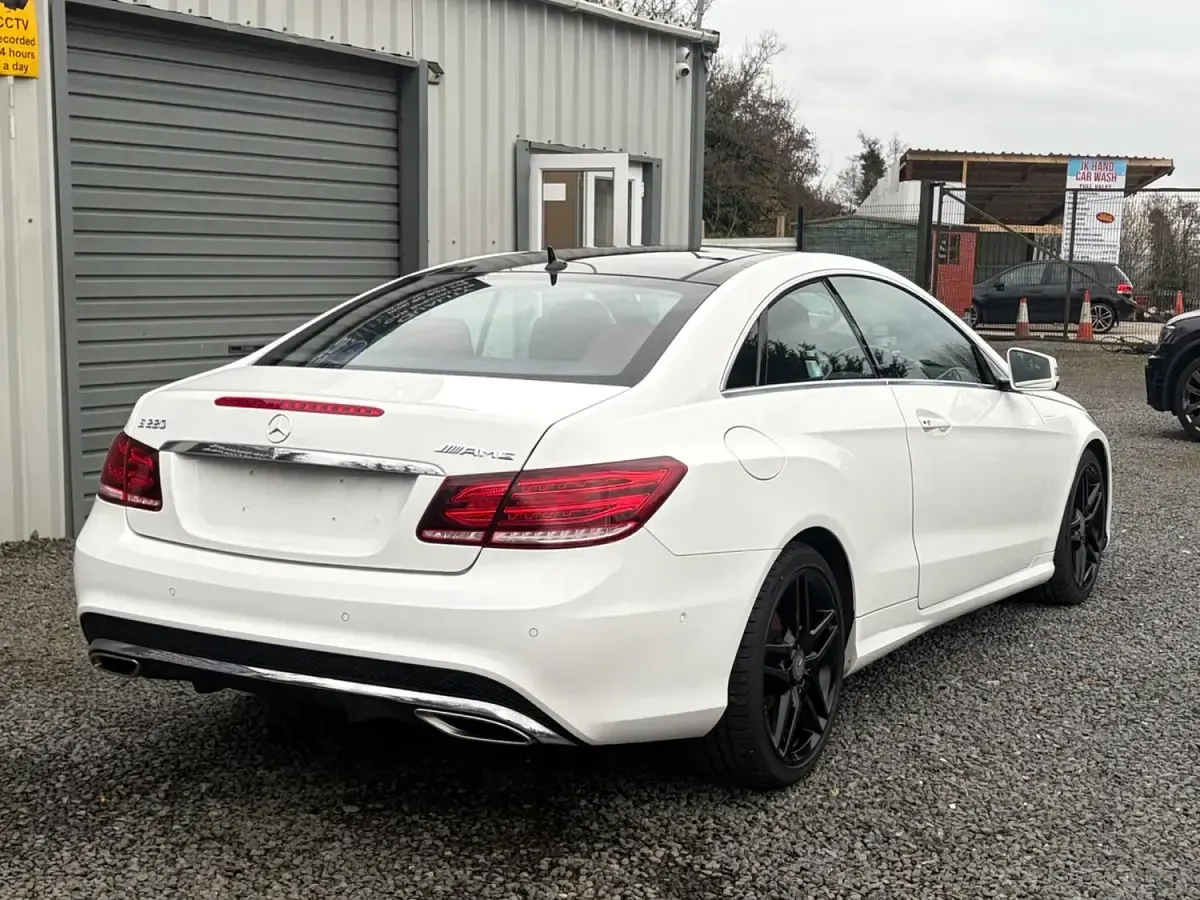 Used Mercedes E220 AMG line 2015 White Coupe