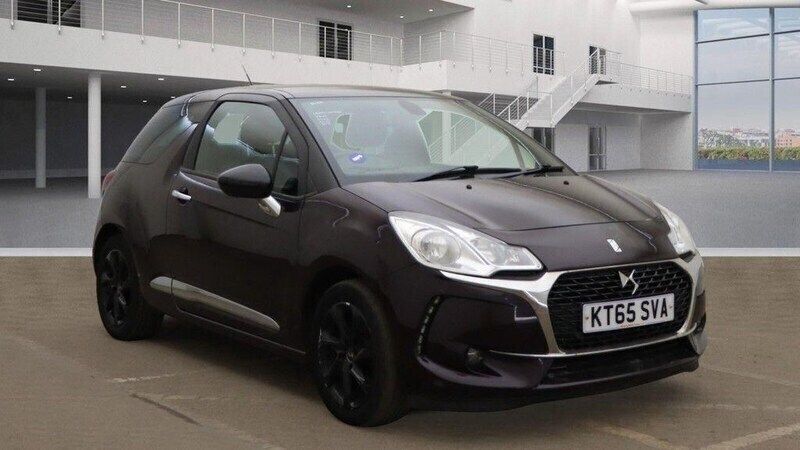Mauve/purple Used 2016 DS Automobiles DS3 Elegance Hatchback | £3,500 (Fair price) - Image 1/4