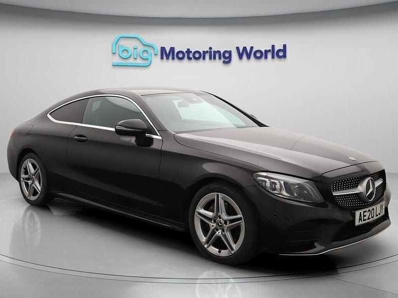 Black Used 2020 Mercedes C220 AMG Line Premium Coupe | £17,700 (Good price) - Image 1/4