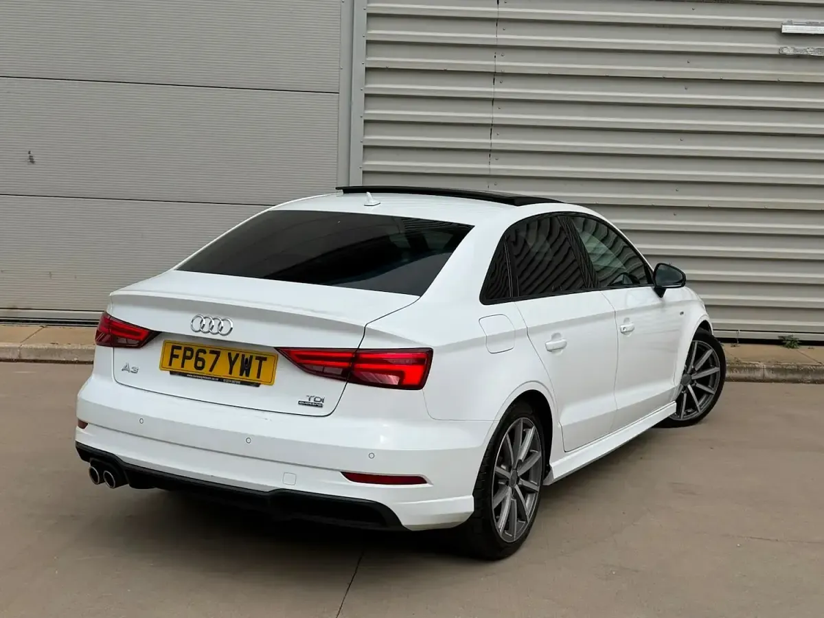 Used Audi A3 Black Edition 184 HP (135 kW) 2017 White Sedan