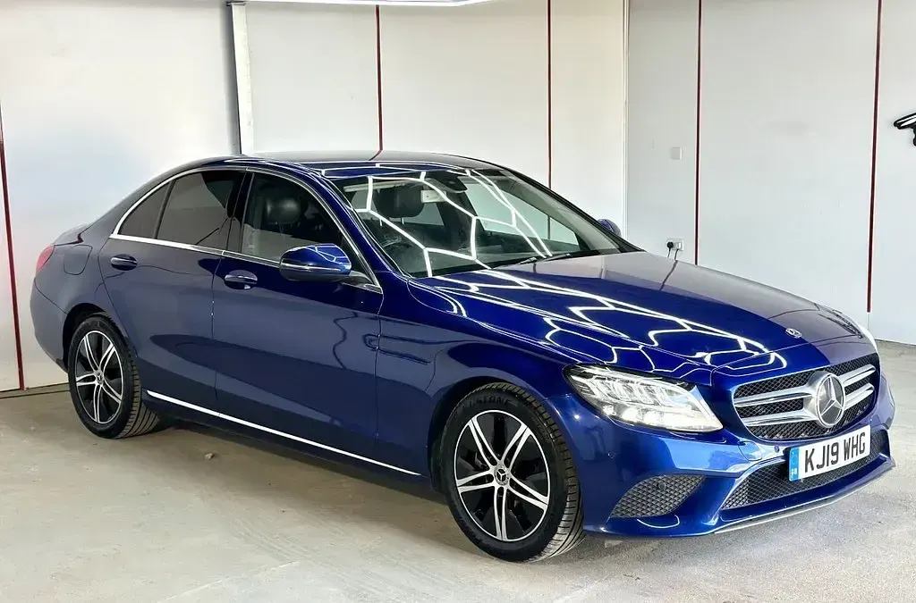 Used Mercedes C220 2019 Blue Sedan