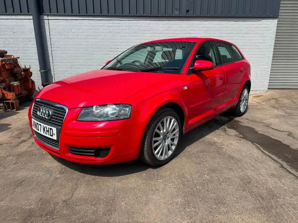 Used Audi A3 105 HP (77 kW) 2007 Red Hatchback