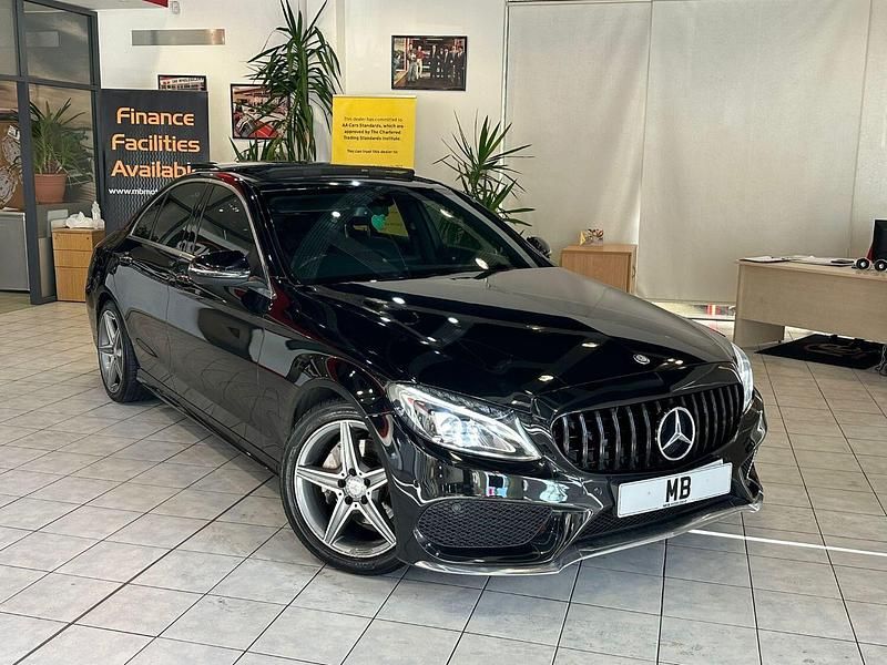 Black Used 2016 Mercedes C220 AMG Line Premium Sedan | £10,493 (A bit pricey) - Image 1/4