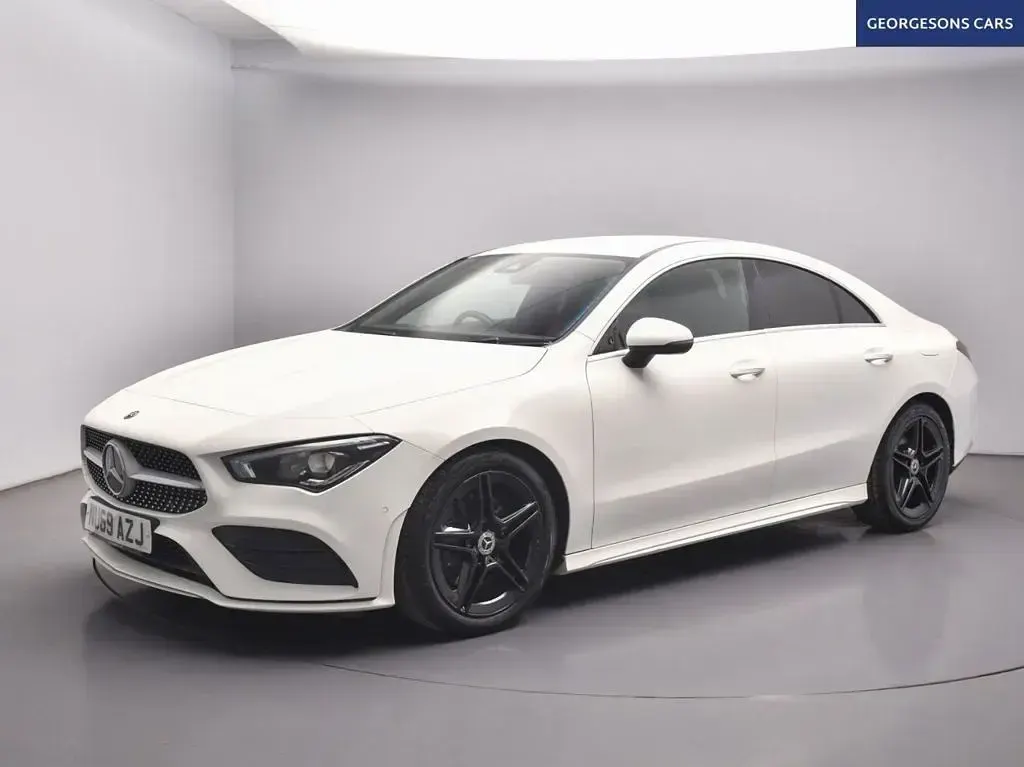 Used Mercedes CLA200 AMG line 163 HP (119 kW) 2019 White Coupe