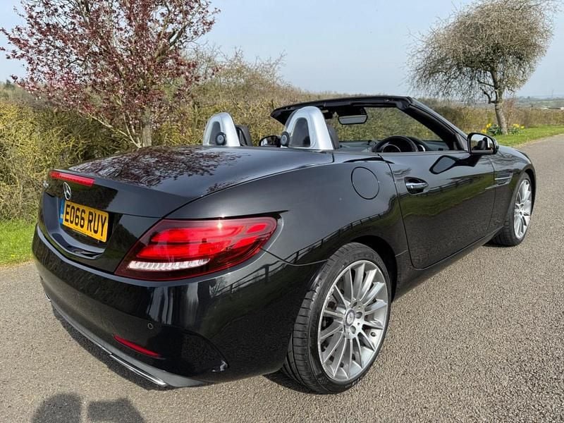 Used Mercedes SLC300 AMG line 245 HP (180 kW) 2016 Black Cabriolet