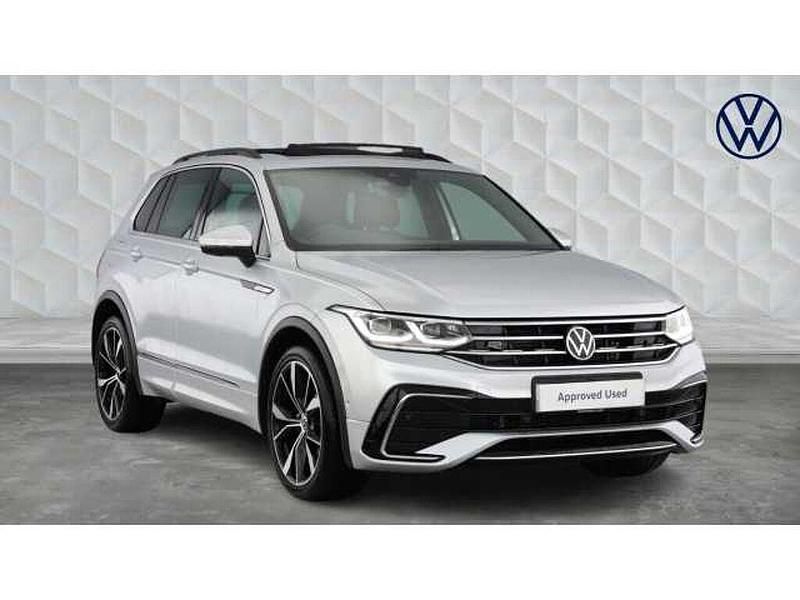 Silver Used 2022 VW Tiguan R-line SUV | £29,650 (Expensive) - Image 1/4