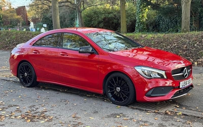 Red Used 2016 Mercedes CLA220 AMG line Sedan | £12,495 (Fair price) - Image 1/4