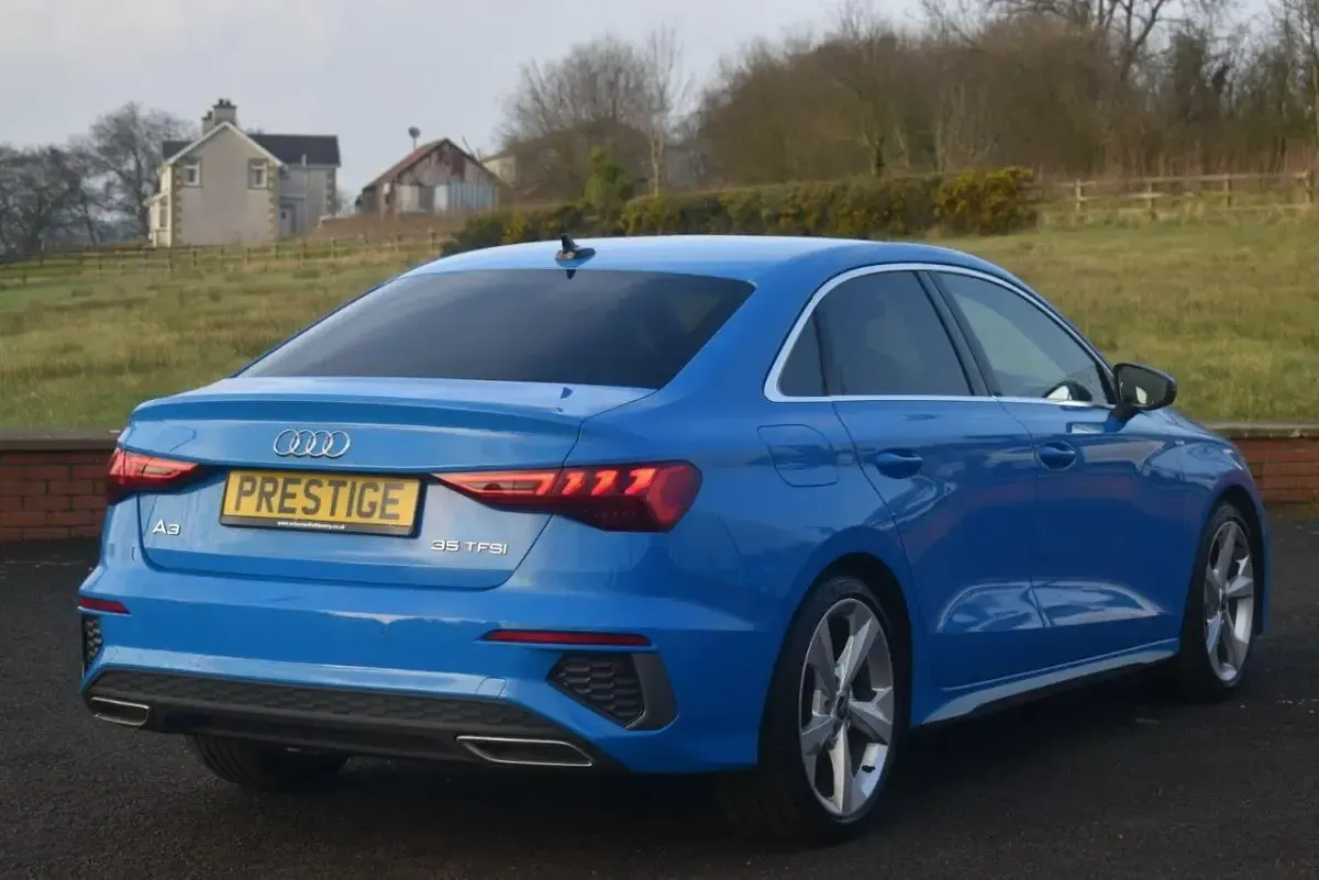 Used Audi A3 S-Line 150 HP (110 kW) 2024 Blue Sedan