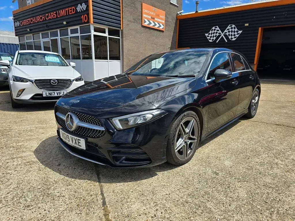 Used Mercedes A180 AMG line 2019 Black Hatchback
