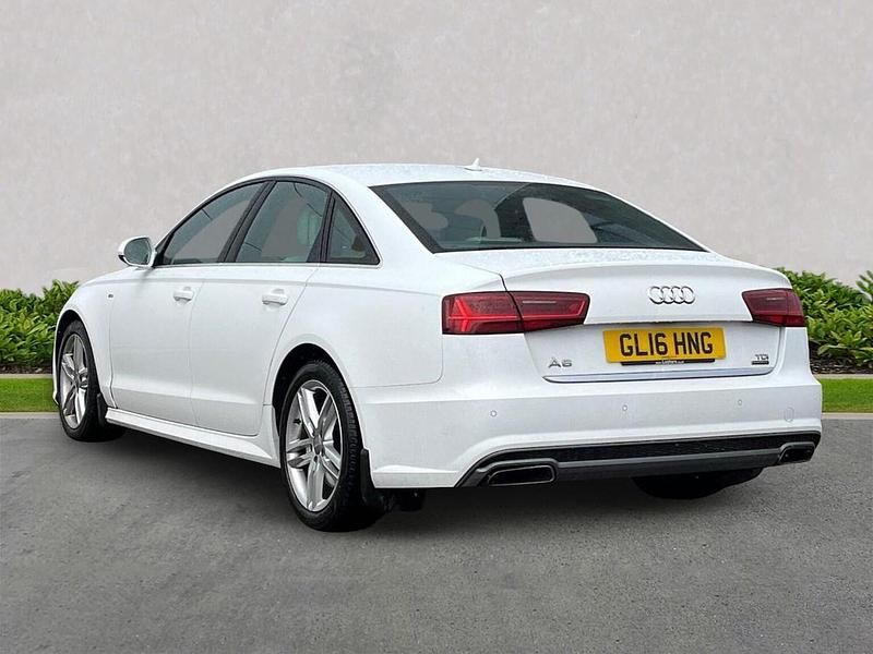 Begagnad Audi A6 S-Line 320 HK (235 kW) 2016 Vit Sedan