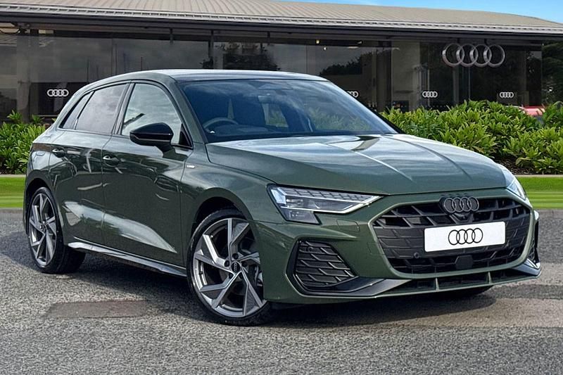 Green New 2025 Audi A3 Sportback Black Edition Hatchback | £35,855 (Super price) - Image 1/4